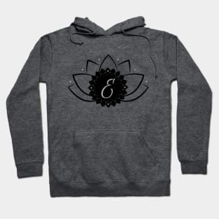 E - Lotus Flower Monogram Hoodie